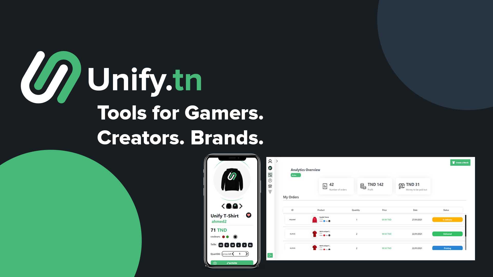 Aperçu du projet Unify
